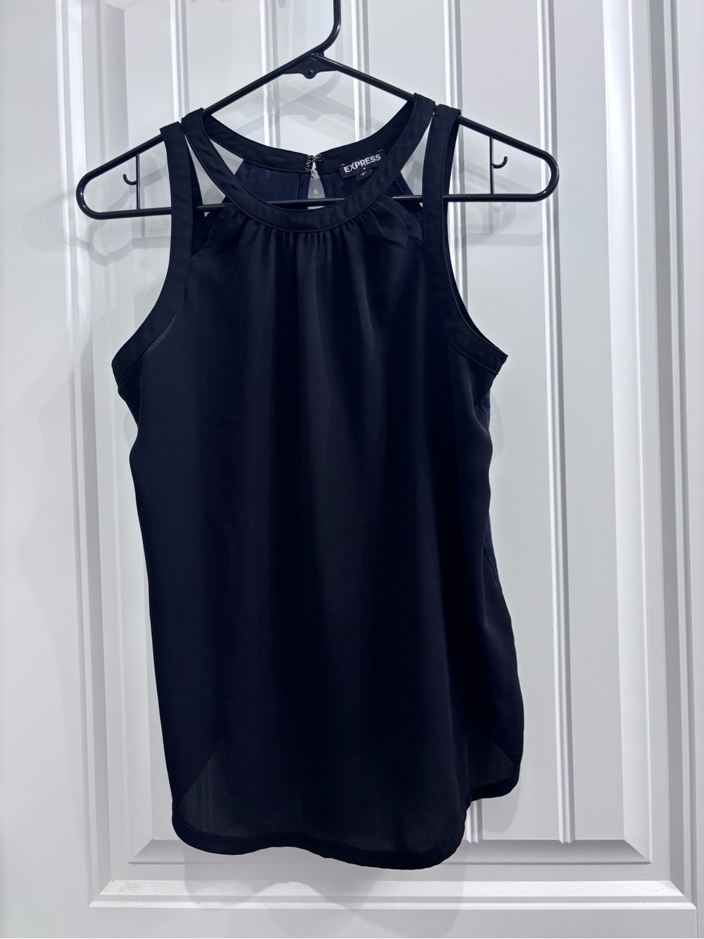 Express Black Sleeveless Halter Camisole